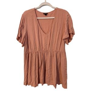 Torrid Babydoll V-Neck Blouse Plus Size 2X